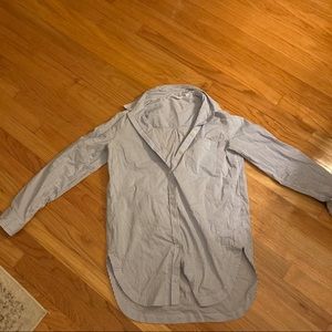 Athleta button up silk striped blouse!!